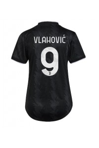 Fotbalové Dres Juventus Dusan Vlahovic #9 Dámské Venkovní Oblečení 2022-23 Krátký Rukáv